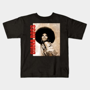 TEXTURE ART- Diana Ross - Retro Aesthetic Fan Art Kids T-Shirt